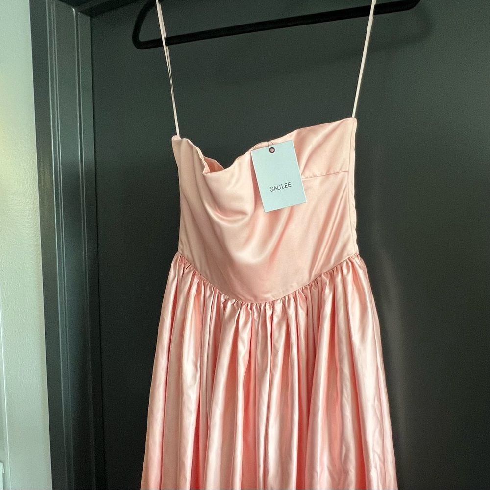 Sau Lee Teigen Gown in Blush Red Ombre size US 6 NEW! New with tags! - Picture 5 of 13